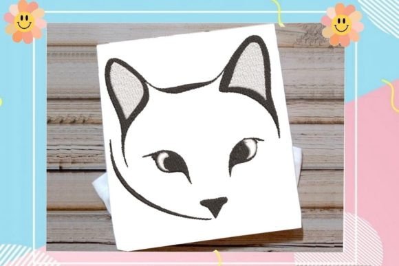 Adorable Cat Face Embroidery Design Review