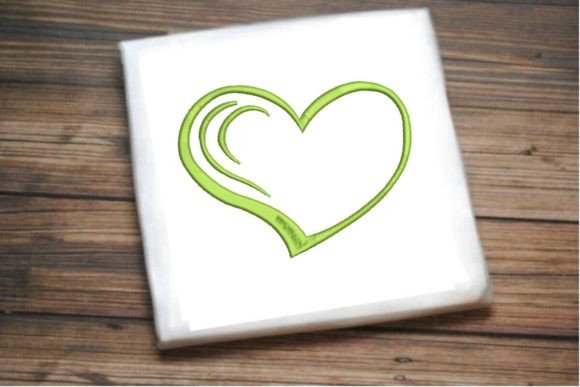 Beautiful Green Heart Embroidery Review