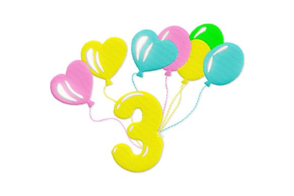 Birthday Number 3 Embroidery Review