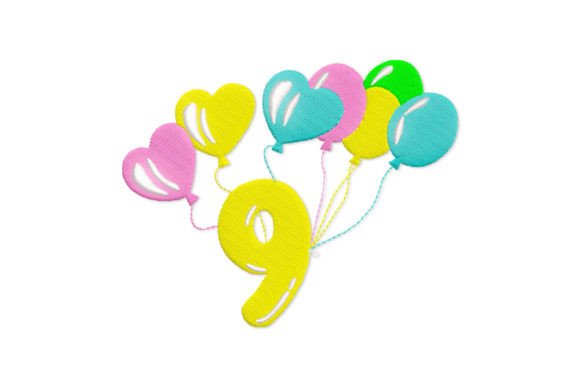 Birthday Number 9 Embroidery Design Review