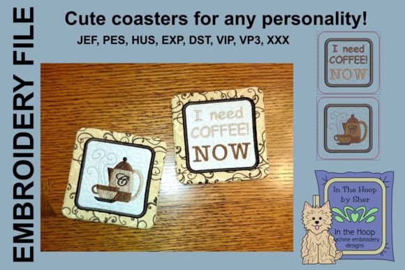Coffee Coasters Embroidery Design Review