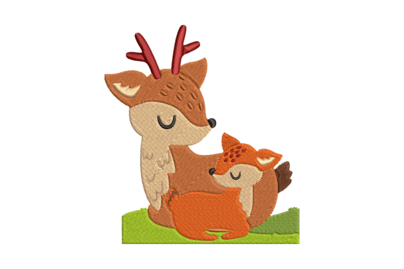 Deer Family Embroidery Review