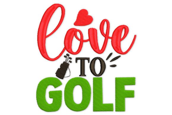 Golf Embroidery for Seasonal Designs