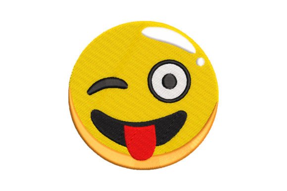 Goofy Wink Emoji Embroidery Review