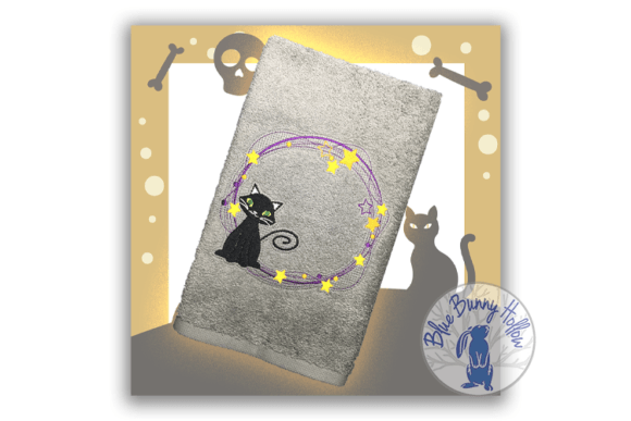 Halloween Wreath, Kitty Embroidery Review