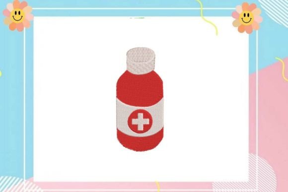 Medicament Bottle Embroidery Review