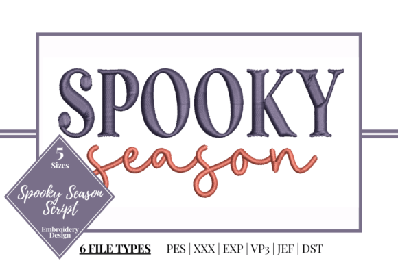Spooky Season Script Embroidery Review