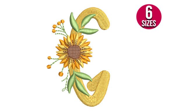 Sunflower Alphabet Letter G Review for Business Merchandise