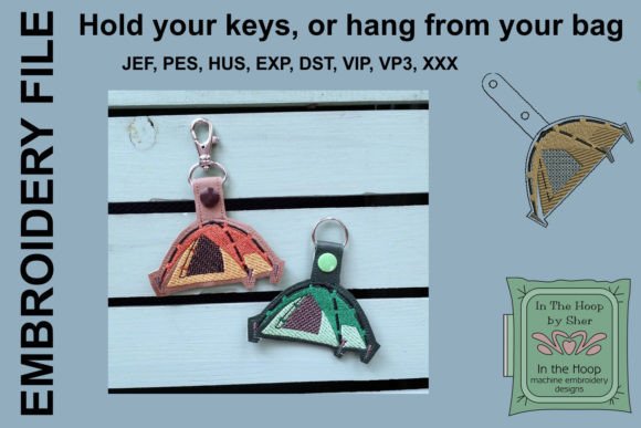 Tent Camping Key Fob Review for Embroidery Sellers