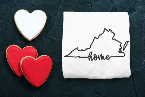Virginia Home State Outline Embroidery Review