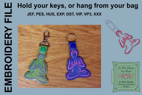 Yoga Key Fob Embroidery Review